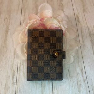 LOUIS VUITTON Damier Ebene PM Agenda